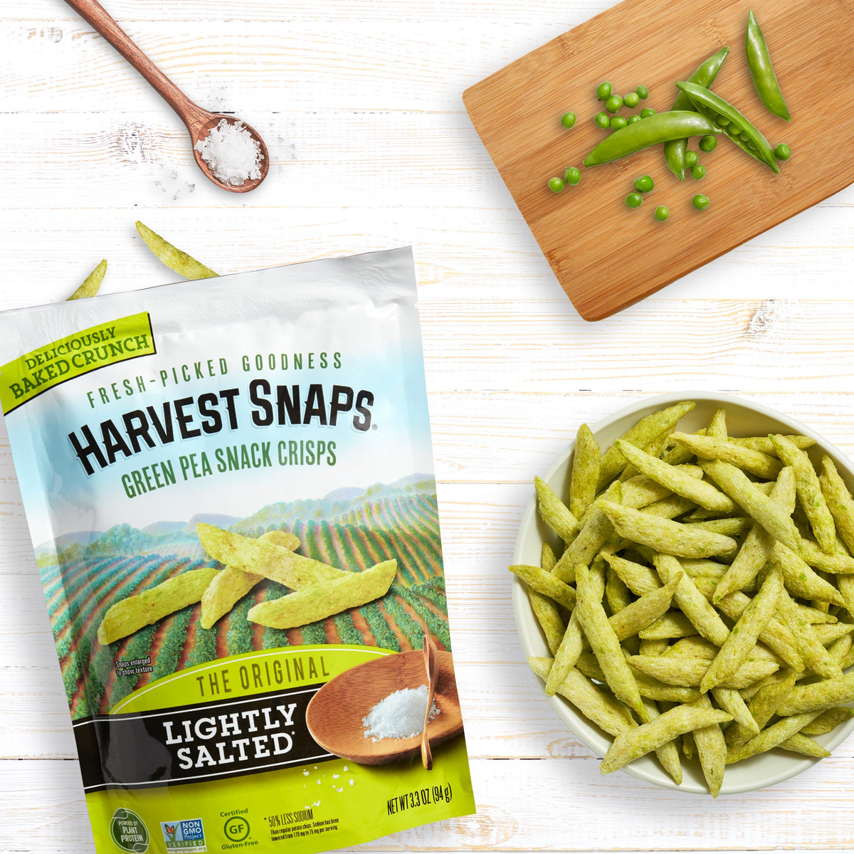 Lightly Salted Original Green Pea Crisps, 3.3 oz at Whole Foods Market